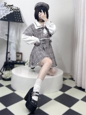 画像31: 【Q112】探偵チェックワンピースセット (31)