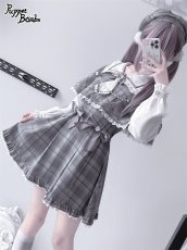 画像37: 【Q112】探偵チェックワンピースセット (37)