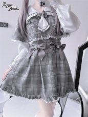 画像38: 【Q112】探偵チェックワンピースセット (38)
