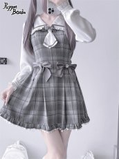 画像36: 【Q112】探偵チェックワンピースセット (36)