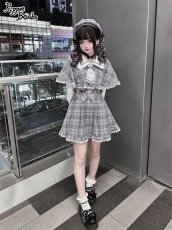 画像7: 【Q112】探偵チェックワンピースセット (7)