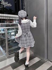 画像12: 【Q112】探偵チェックワンピースセット (12)
