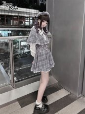 画像8: 【Q112】探偵チェックワンピースセット (8)