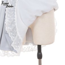 画像2: 【Q154】ビジューフリルボックスプリーツスカート【30％OFF】 (2)