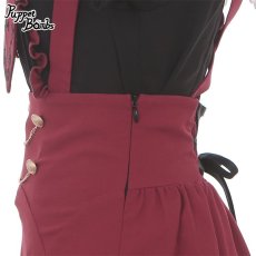 画像2: 【Q161】十字架レースフレアサス付きスカート【30％OFF】 (2)