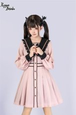画像13: 【Q28】ダブルリボンスクエアカラープリーツワンピース【50%OFF】 (13)