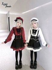 画像8: 【Q296】黒魔法少女の学園制服サス付きスカート (8)