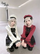 画像11: 【Q296】黒魔法少女の学園制服サス付きスカート (11)