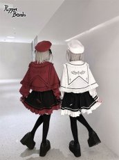 画像16: 【Q296】黒魔法少女の学園制服サス付きスカート (16)