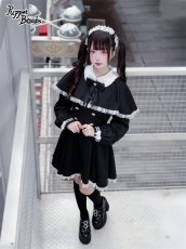 画像7: 【送料無料】Q396 ハートリボンケープ付きワンピース《予約受付》 (7)