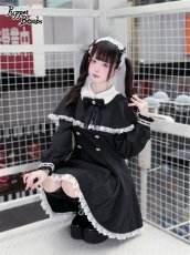 画像10: 【送料無料】Q396 ハートリボンケープ付きワンピース《予約受付》 (10)