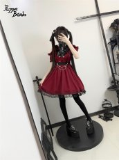 画像12: 【送料無料】Q402オフショルハートレイヤード風ワンピース《予約受付》 (12)
