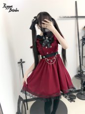 画像4: 【送料無料】Q402オフショルハートレイヤード風ワンピース《予約受付》 (4)