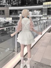 画像8: 【送料無料】Q419ハート×パールリボンサス付きスカート《予約受付》 (8)