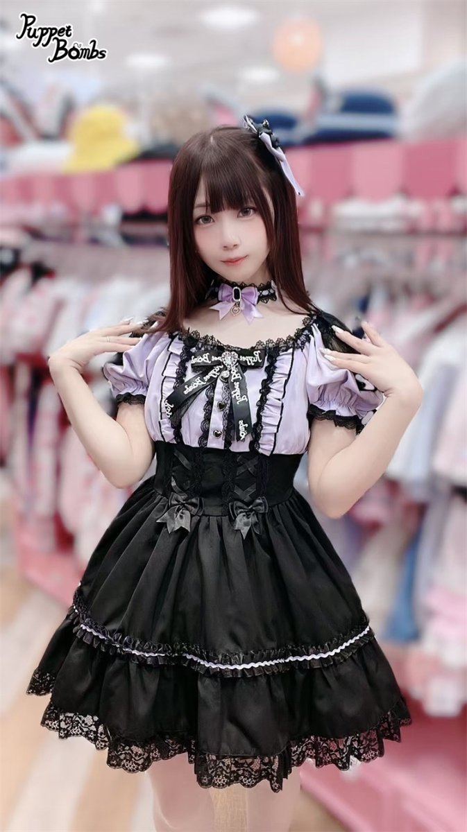 画像10: 【Q421】セパレート風オフショルダーワンピース (10)