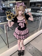 画像2: 【送料無料】QS170 レオパードリボンカチューシャ《予約受付》【計5000円以上】 (2)