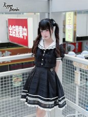 画像5: 【Q433】シアーチェックレイヤード風ワンピース (5)