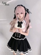 画像2: 【送料無料】Q447ベルトデザインフリルスカート《予約受付》 (2)