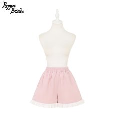 画像3: 【Q448】はしごレースリボンセーラーセットアップ (3)