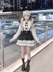 画像7: 【送料無料】Q455 3連リボンフリルブラウス《予約受付》 (7)