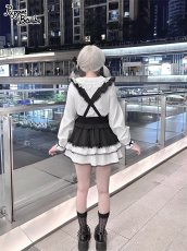 画像8: 【送料無料】Q455 3連リボンフリルブラウス《予約受付》 (8)