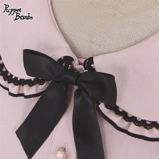 画像2: 【Q46】肩フリルリボンブローチ付きブラウス【40%OFF】 (2)