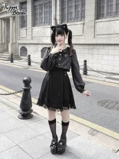 画像3: 【送料無料】Q463 チェックレイヤード風ワンピース《予約受付》 (3)