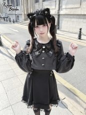 画像4: 【送料無料】Q463 チェックレイヤード風ワンピース《予約受付》 (4)