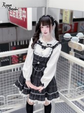 画像3: 【送料無料】Q466 レイヤード風チェックワンピース《予約受付》 (3)