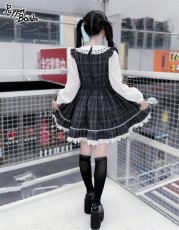 画像9: 【送料無料】Q466 レイヤード風チェックワンピース《予約受付》 (9)