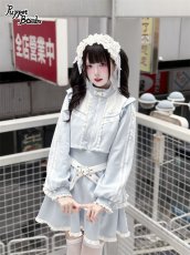 画像4: 【Q467】 レイヤード風フリルジャージワンピース (4)