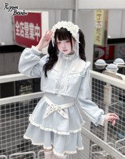 画像10: 【Q467】 レイヤード風フリルジャージワンピース (10)