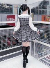 画像11: 【送料無料】Q471 グレーチェックヨークワンピース《予約受付》 (11)