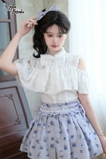 画像13: 【Q474】フリルリボンオフショルブラウス (13)