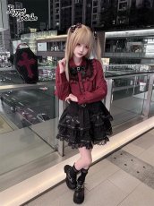 画像3: 【送料無料】Q497 ロックリボンティアードスカート《予約受付》 (3)