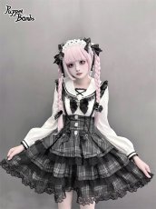 画像2: 【送料無料】Q507セーラー長袖ブラウス《予約受付》 (2)