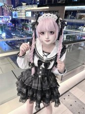 画像3: 【送料無料】Q507セーラー長袖ブラウス《予約受付》 (3)