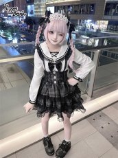 画像7: 【送料無料】Q507セーラー長袖ブラウス《予約受付》 (7)