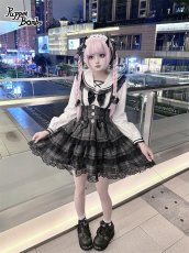 画像5: 【送料無料】Q507セーラー長袖ブラウス《予約受付》 (5)