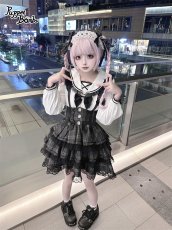 画像9: 【送料無料】Q507セーラー長袖ブラウス《予約受付》 (9)