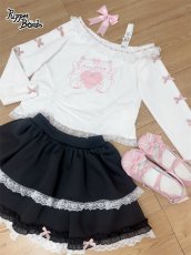 画像3: 【送料無料】Q513 ミニリボンフリルスカパン《予約受付》 (3)