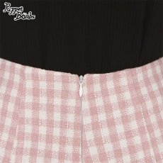 画像2: 【Q54】チェックハイウエストボックスプリーツスカート【50%OFF】 (2)