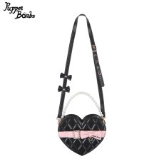 画像1: 【Last one】【QP2】ハートキルティング２Wayバッグ (1)