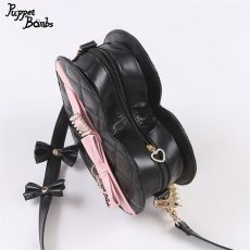 画像2: 【Last one】【QP2】ハートキルティング２Wayバッグ (2)