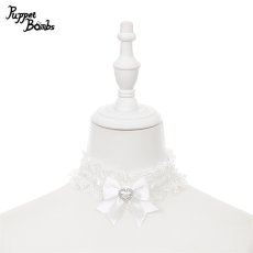 画像1: 【送料無料】QS227 ピュアホワイトレースチョーカー《予約受付》【計5000円以上】 (1)