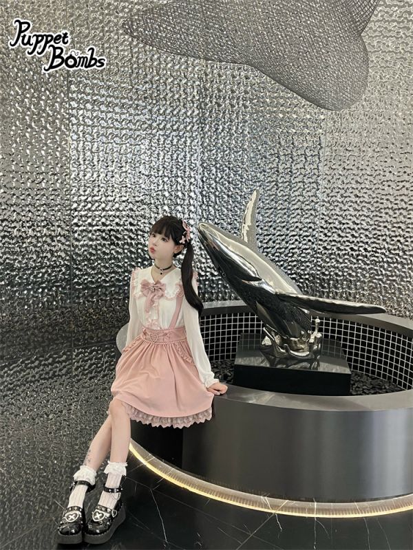 画像19: 【Q2】ハートバックルサス付きフリルスカート (19)