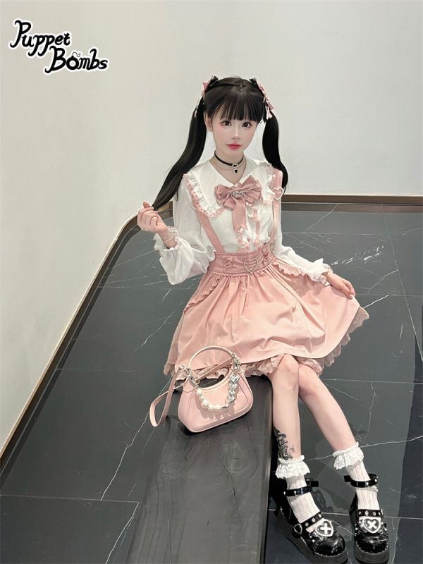 画像21: 【Q2】ハートバックルサス付きフリルスカート (21)