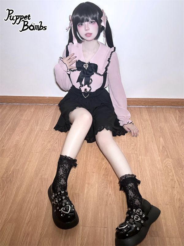 画像32: 【Q2】ハートバックルサス付きフリルスカート (32)